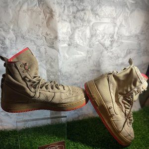 Nike Mens Khaki Rush Coral Special Force Af1 864024-205 Sneaker Shoes Size US 10